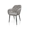 Grey velvet dining chairs